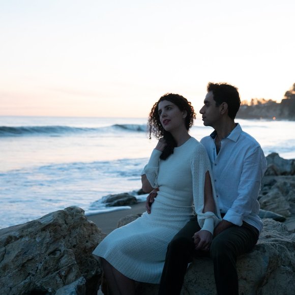 Victoria Beckham open-knit midi dress with cold shoulder in ivory size xs - Picture 6 of 8